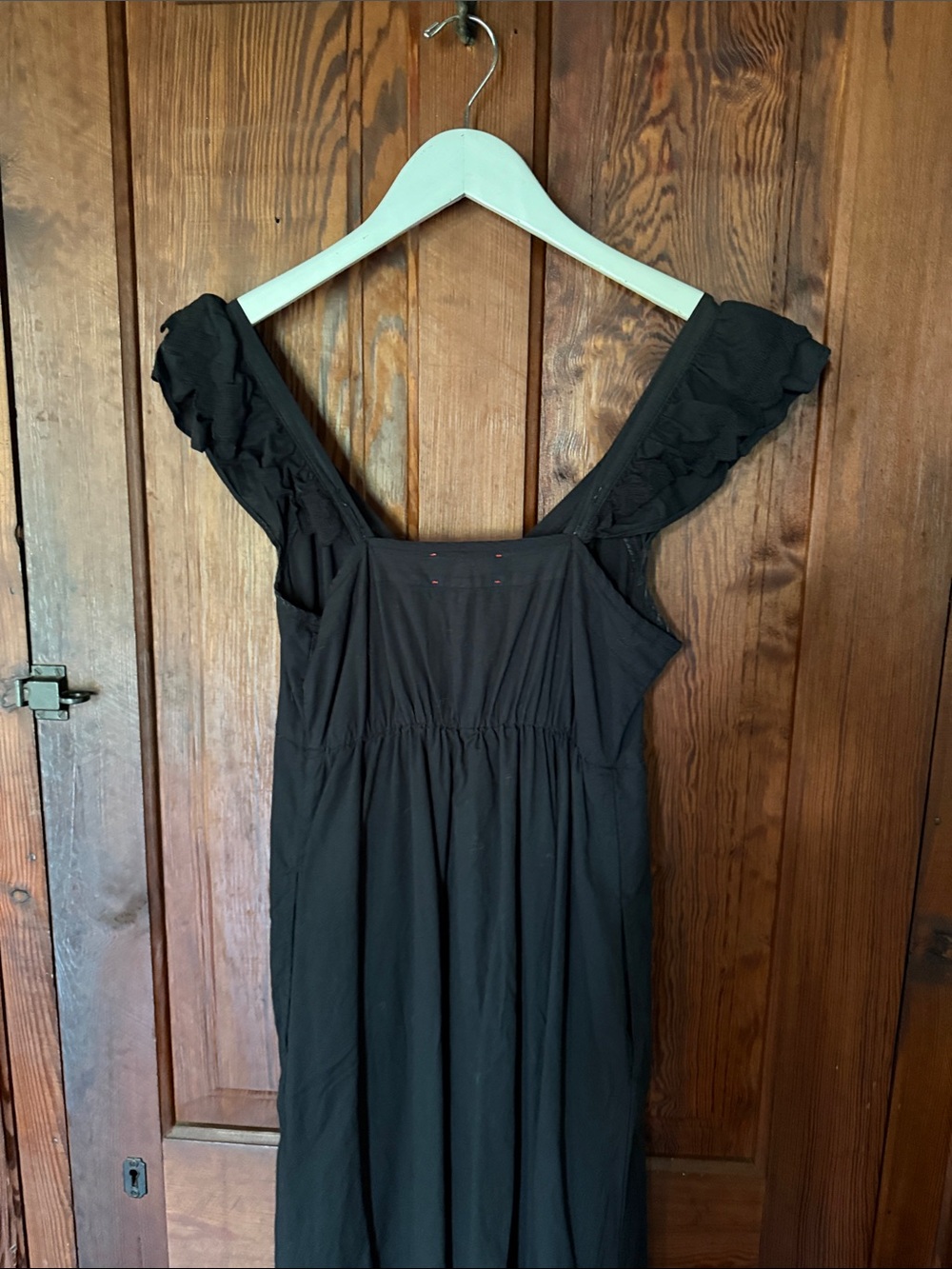XiRENA Black Maxi Dress with Ruffled Straps - Picture 3 of 3